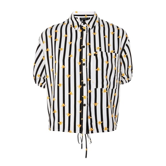 Topshop Tops - Stripe Bee Shirt